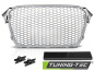 Preview: Upgrade Sportgrill / Kühlergrill für Audi A4 B8 (8K) Facelift 11-15 silber in Wabendesign